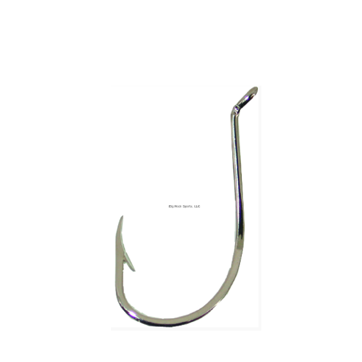 Mustad 92553-NI-6/0-5 Classic Beak Hook, Size 6/0, Barbed, Forged, 1X Strong, Offset, Octopus, Up Eye, Nickel, 5 per Pack