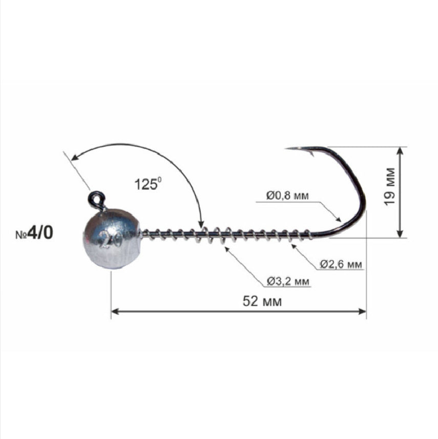 π₯ Premium Spiral Jig Head | Round Lead | 4/0 Hook |Eye 125Β° | Ultra-Sharp | 12g (3/8 oz) 15g (1/2 oz) 20g (3/4 oz) 25g (7/8 oz) 30g (1 oz)