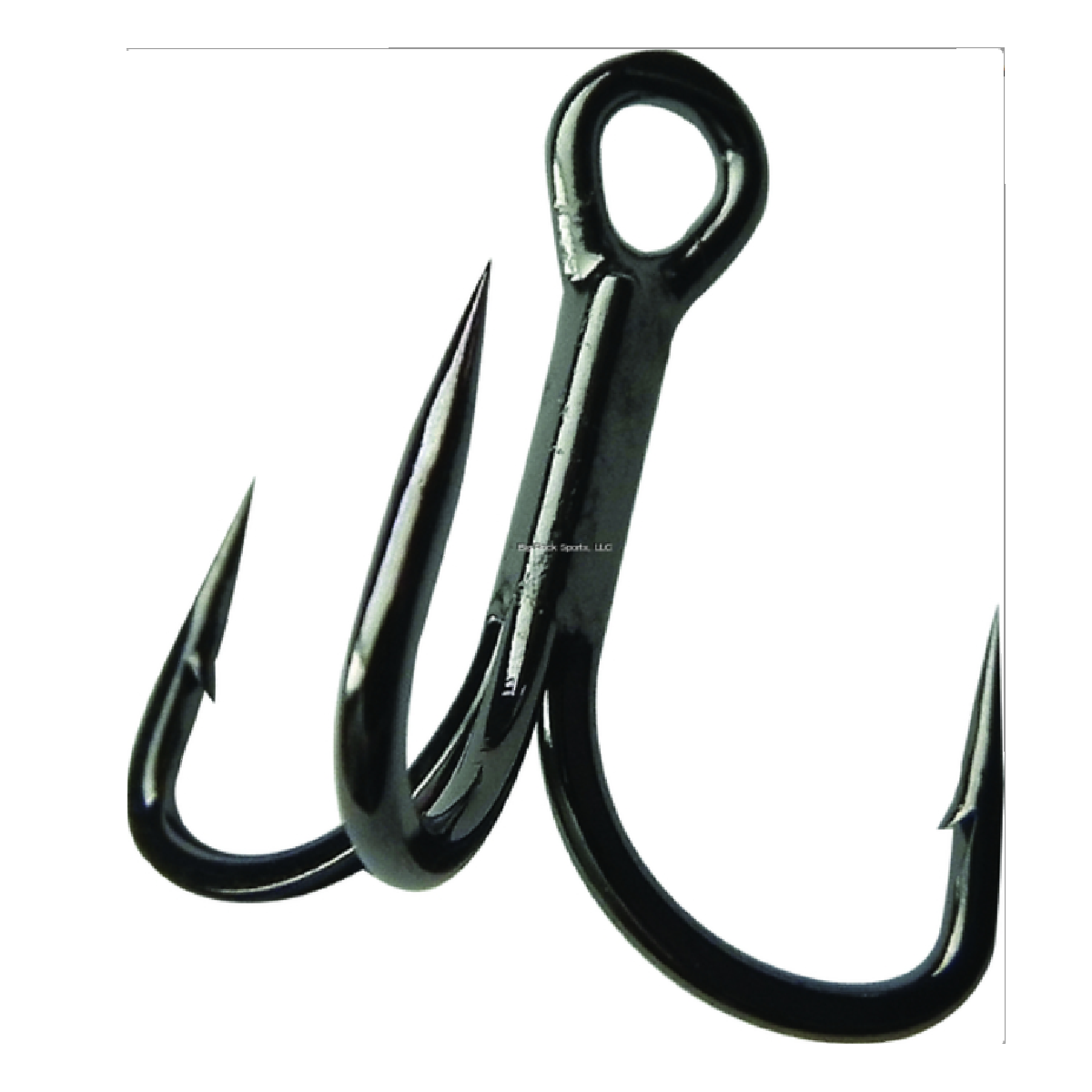 Gamakatsu 317410 Treble Hook, Size 1, Needle Point, 2X Short Shank, Extra Wide Gap, Magic Eye, NS Black, 6 per Pack