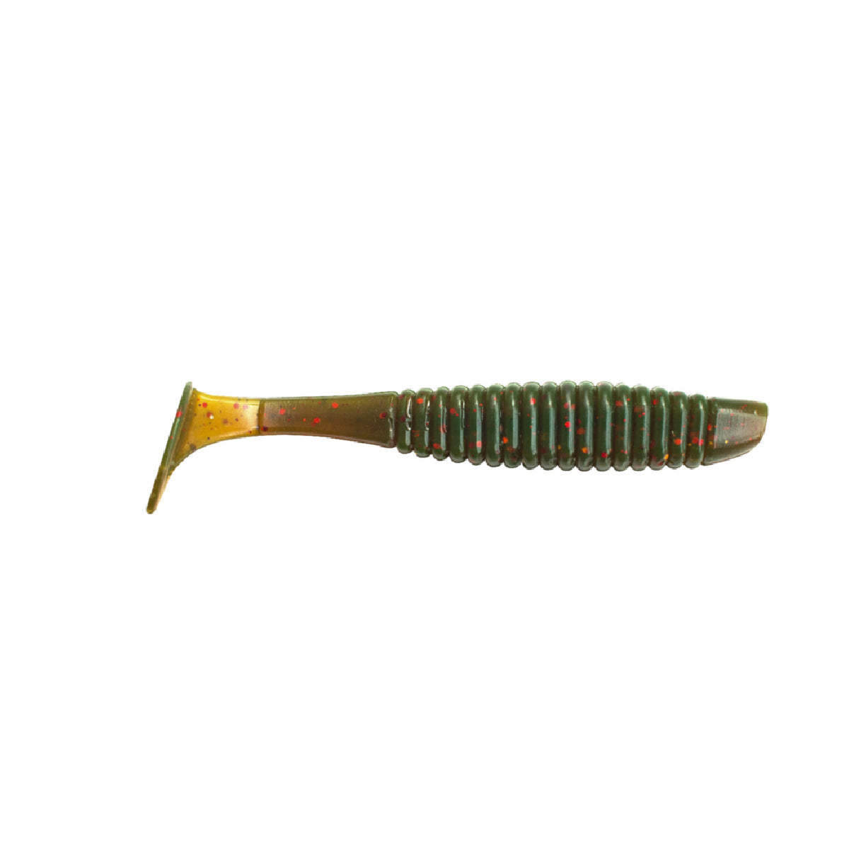 Angry Baits Shiner 4” – 08 Motor Oil UV Edible Soft Bait | Paddle Tail Swimbait | Pack: 4 pcs | Brand: Angry Baits