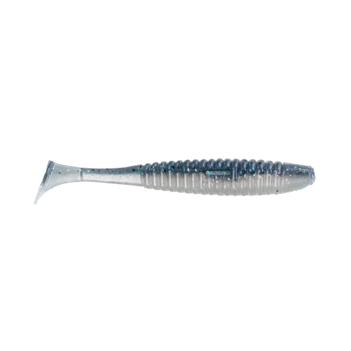 Angry Baits Shiner 4” – 04 White Mouse UV Edible Soft Bait | Paddle Tail Swimbait | Pack: 4 pcs | Brand: Angry Baits