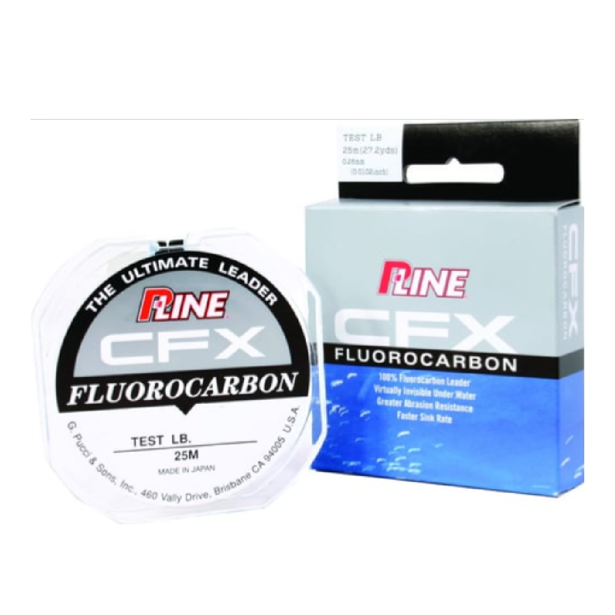 P-Line CFX Fluorocarbon Leader Material 10lb Clear