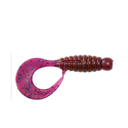 Angry Baits Twister 2.2” – 01 Lox UV Edible Soft Bait | Curly Tail Grub | Pack: 7 pcs | Brand: Angry Baits