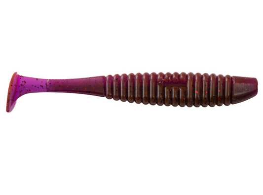 Edible Soft Bait – Shiner Vibrotail 5" – Color: 01 LOX UV Brand: Angry Baits Pack Size: 4 pcs