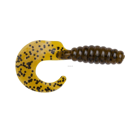 Yum YG308 Grub Green Pumpkin 3"