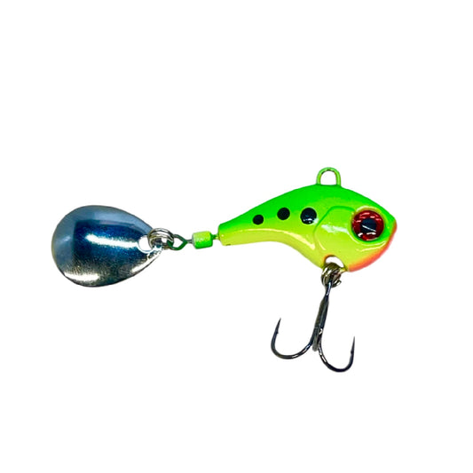 🎣 Tail Spinner – Angry BaitsColor 6 for Predator Fishing (Wide Body Model – Available Weights: 10g / 3/8 oz • 16g / 5/8 oz • 21g / 3/4 oz)