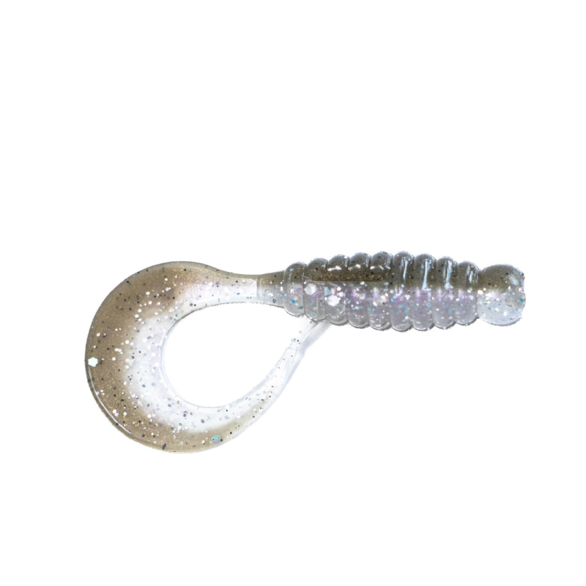Angry Baits Twister 2.2” – 55 Rainbow Trout UV Edible Soft Bait | Curly Tail Grub | Pack: 7 pcs | Brand: Angry Baits