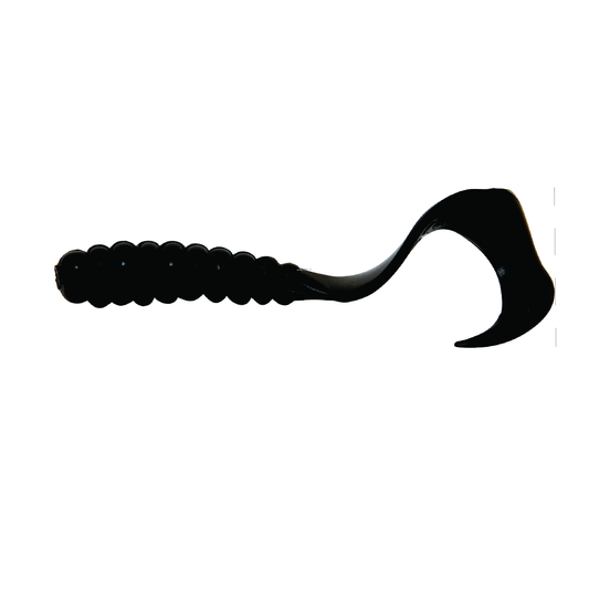 Mister Twister 4T10-3 4" Twister Tail 10Pcs Black