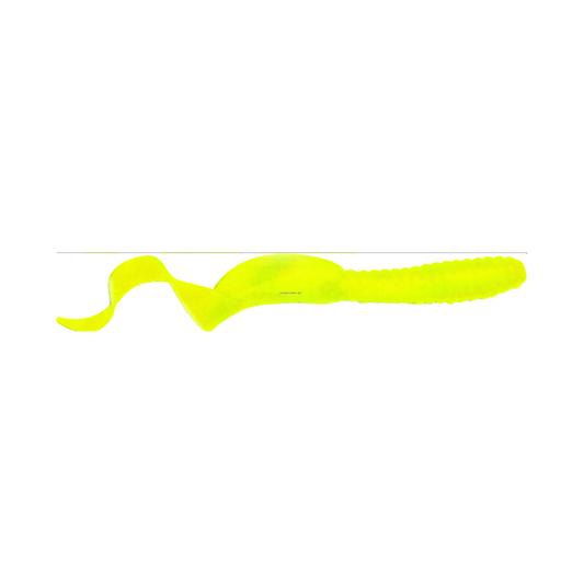 GOT-CHA H8CT5-10 Curltail Grub, 8", Chartreuse, 5/Pack
