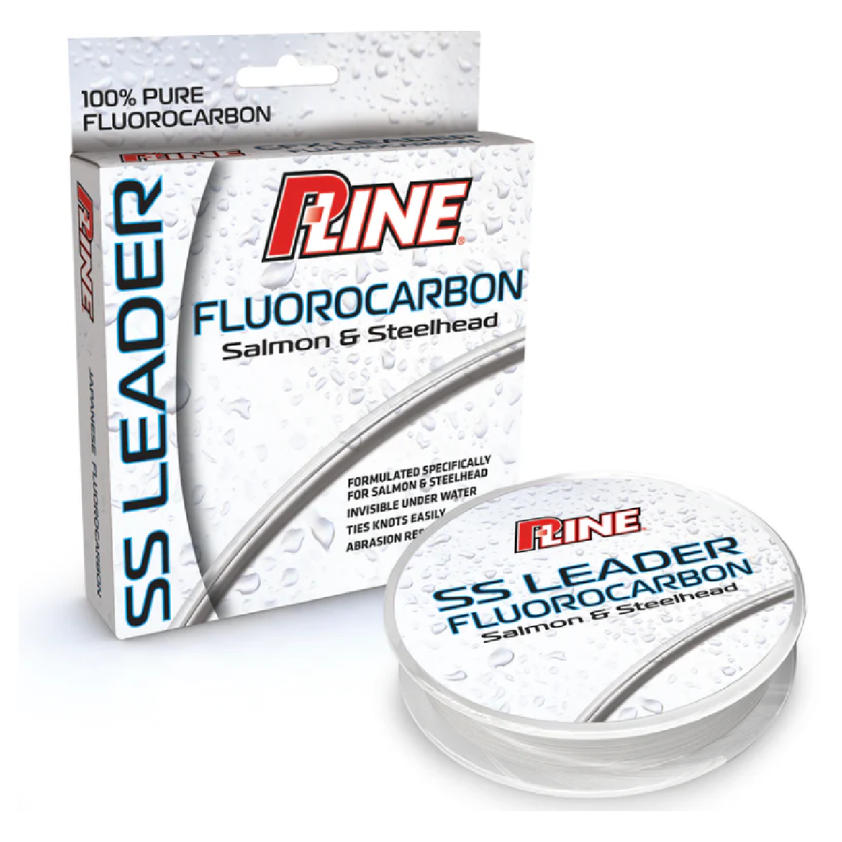 P-Line SSFL-100-20 Salmon-Steelhead Fluorocarbon Leader 20lb 100yd