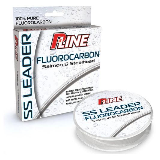 P-Line SSFL-100-20 Salmon-Steelhead Fluorocarbon Leader 20lb 100yd