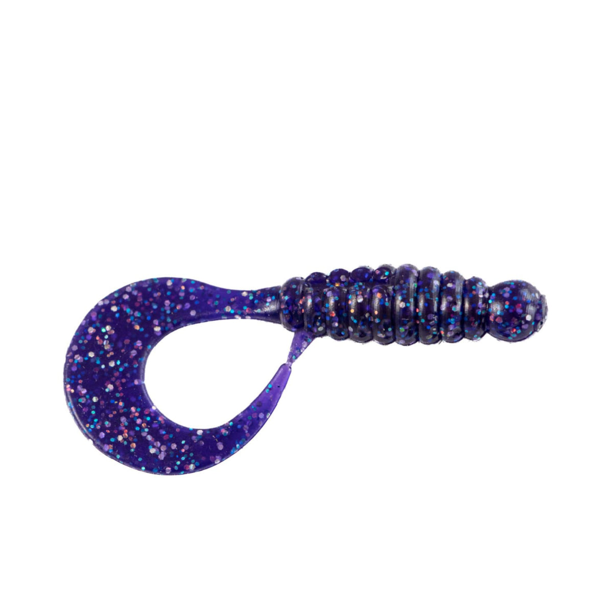 Angry Baits Twister 2.2” – 03 Violet UV Edible Soft Bait | Curly Tail Grub | Pack: 7 pcs | Brand: Angry Baits