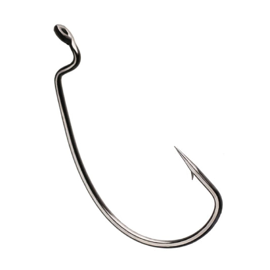 Angry Baits KUMHO Big Game Offset Hook Size 2/0 | Pack of 7 pcs | Heavy-Duty Wide Gap | Ideal for Pike, Bass & Predator Rigs | For 3.5–4.5” Soft Baits